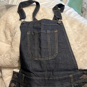 Wallflower dark denim overalls
